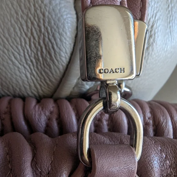 Coach Madison Gathered Twist Leather Satchel - Picture 8 of 11
